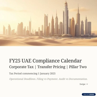 FY25 UAE Compliance Calendar