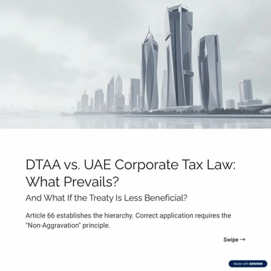 DTAA vs UAE CT